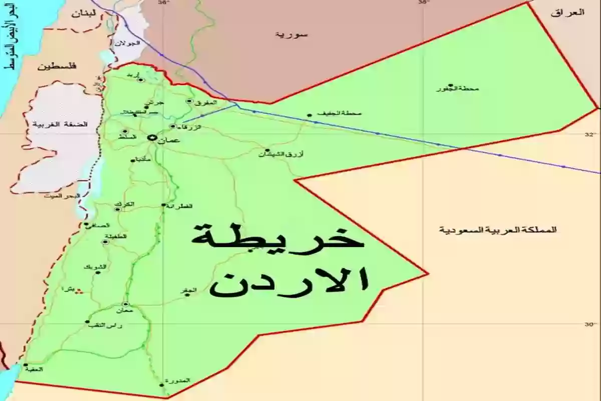 شرح خريطة محافظات الأردن وأهم المعالم السياحية